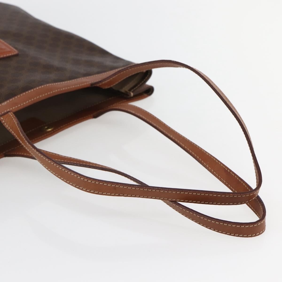 Celine Vintage Macadam Tote bag Canvas, BROWN, CANVAS, Tote bag