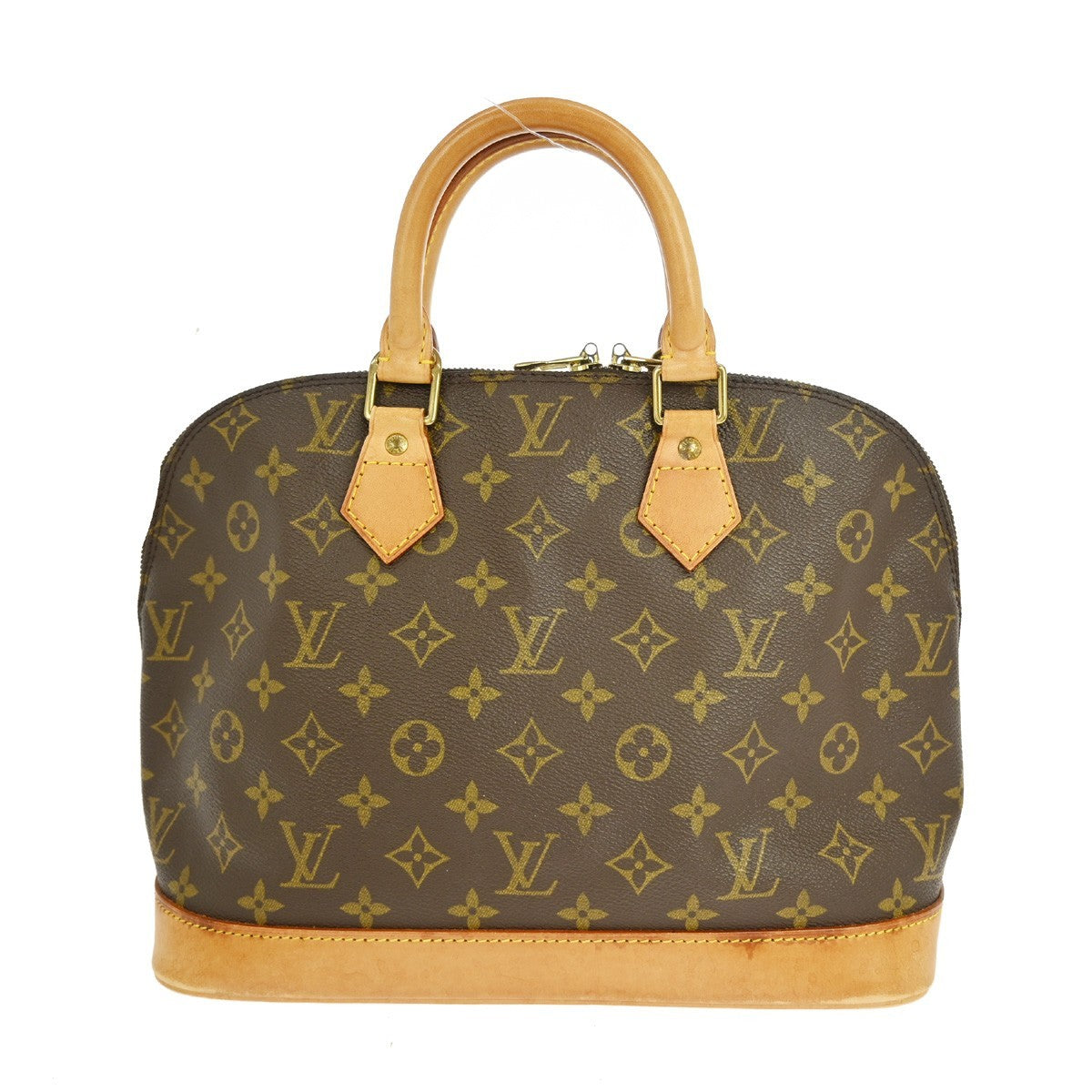 Louis Vuitton Alma Handbag Monogram Canvas, BROWN, CANVAS, Handbag