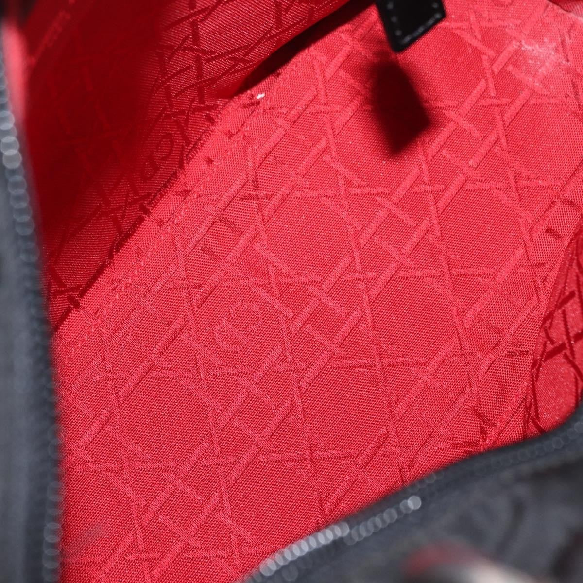 Christian Dior Vintage Lady Dior Bag Cannage Quilt Nylon, BLACK, NYLON, Handbag