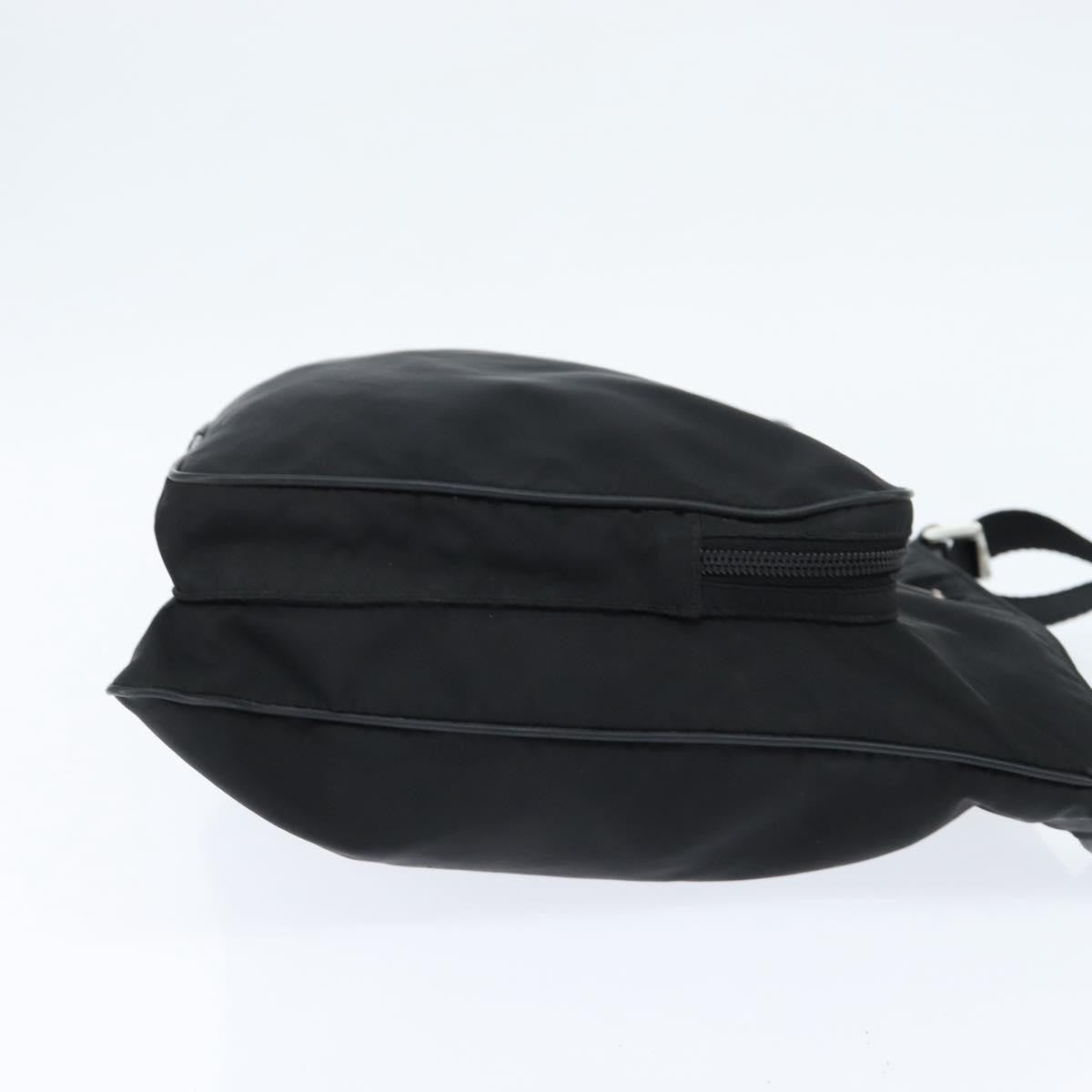 Prada Front Pocket Messenger Bag Tessuto, BLACK, NYLON, Shoulder bag