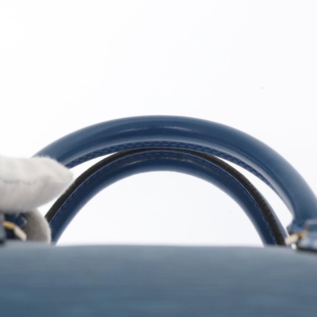 Louis Vuitton Speedy Handbag Epi Leather, BLUE, LEATHER, Handbag