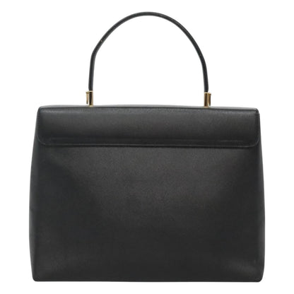 Salvatore Ferragamo Gancini Convertible Top Handle Bag Leather, BLACK, LEATHER, Handbag