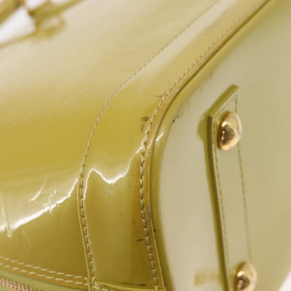 Louis Vuitton Alma Handbag Patent Leather, GREEN, PATENT_LEATHER, Handbag