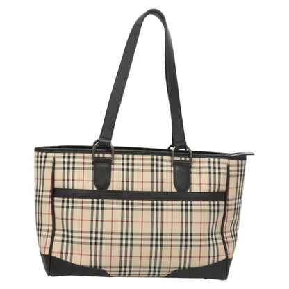 Burberry Nova Check Tote Canvas and Leather, BEIGE, CANVAS, Tote bag
