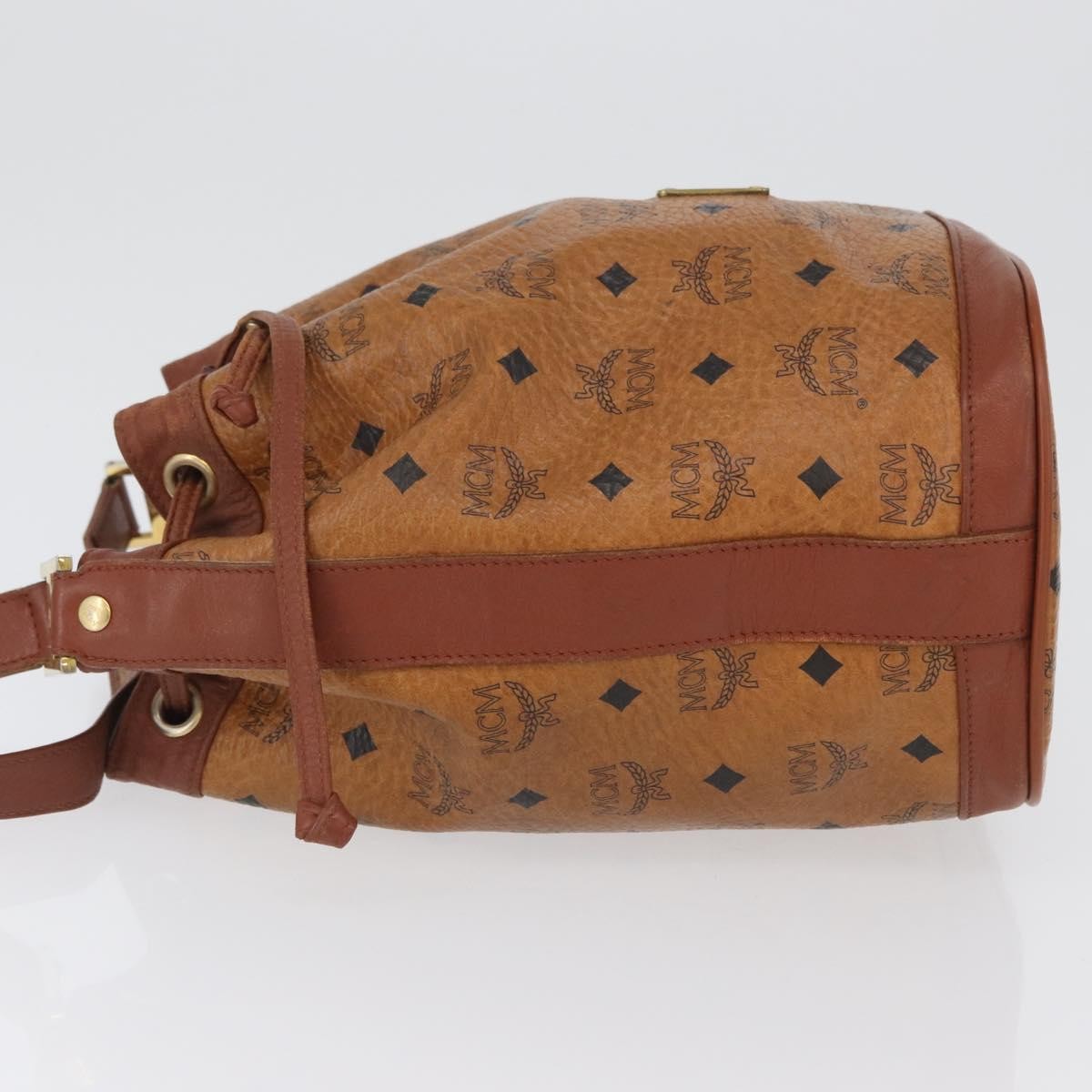 MCM Visetos Shoulder bag Canvas, BROWN, CANVAS, Shoulder bag