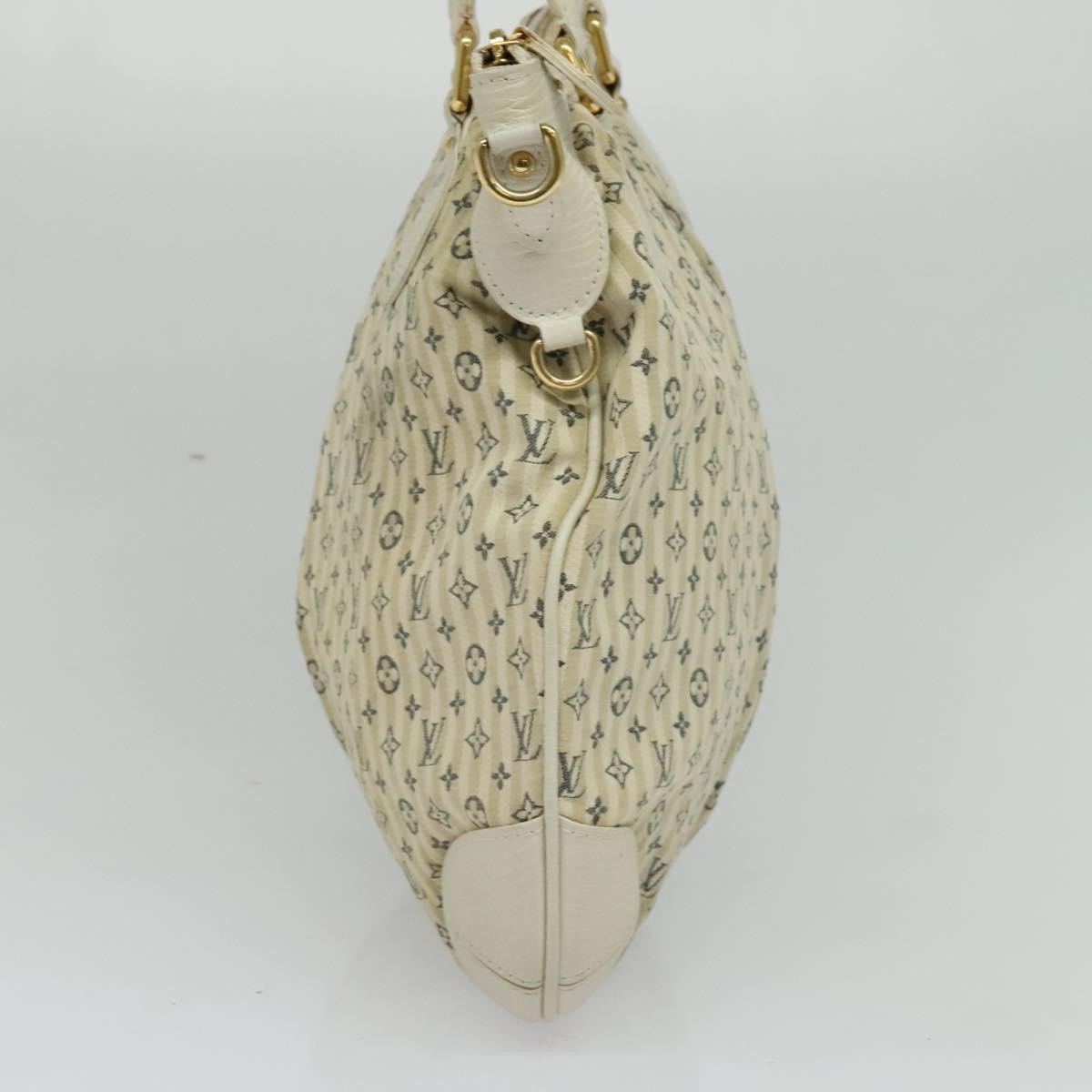 Louis Vuitton Marina Handbag Mini Lin Croisette, BEIGE, CANVAS, Handbag