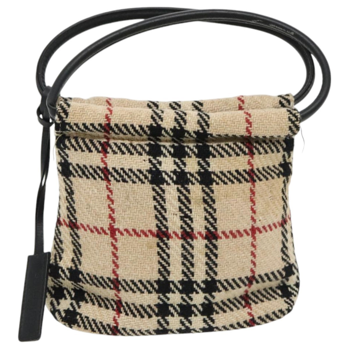 Burberry Nova check Pochette Canvas, BEIGE, CANVAS, Clutche & pouche