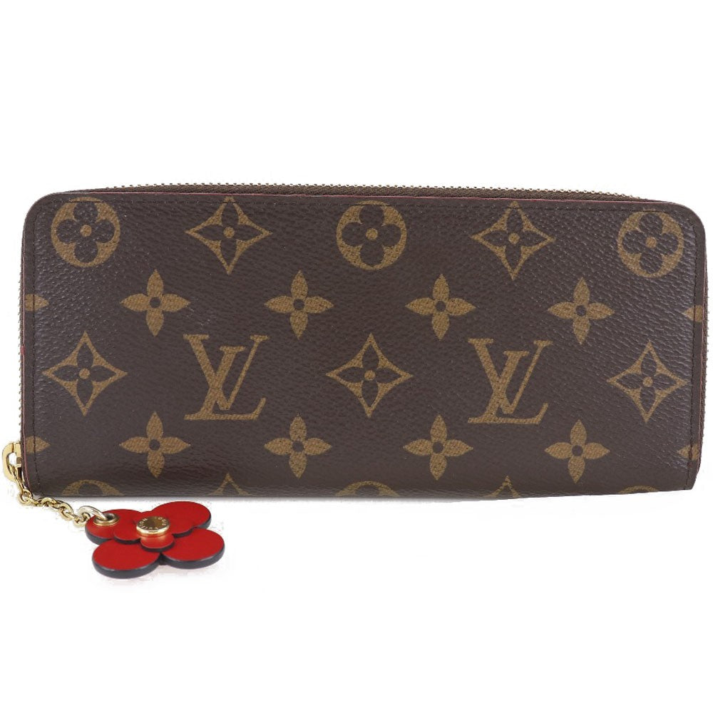 Louis Vuitton Clemence Wallet Monogram Canvas, BROWN, CANVAS, Wallets