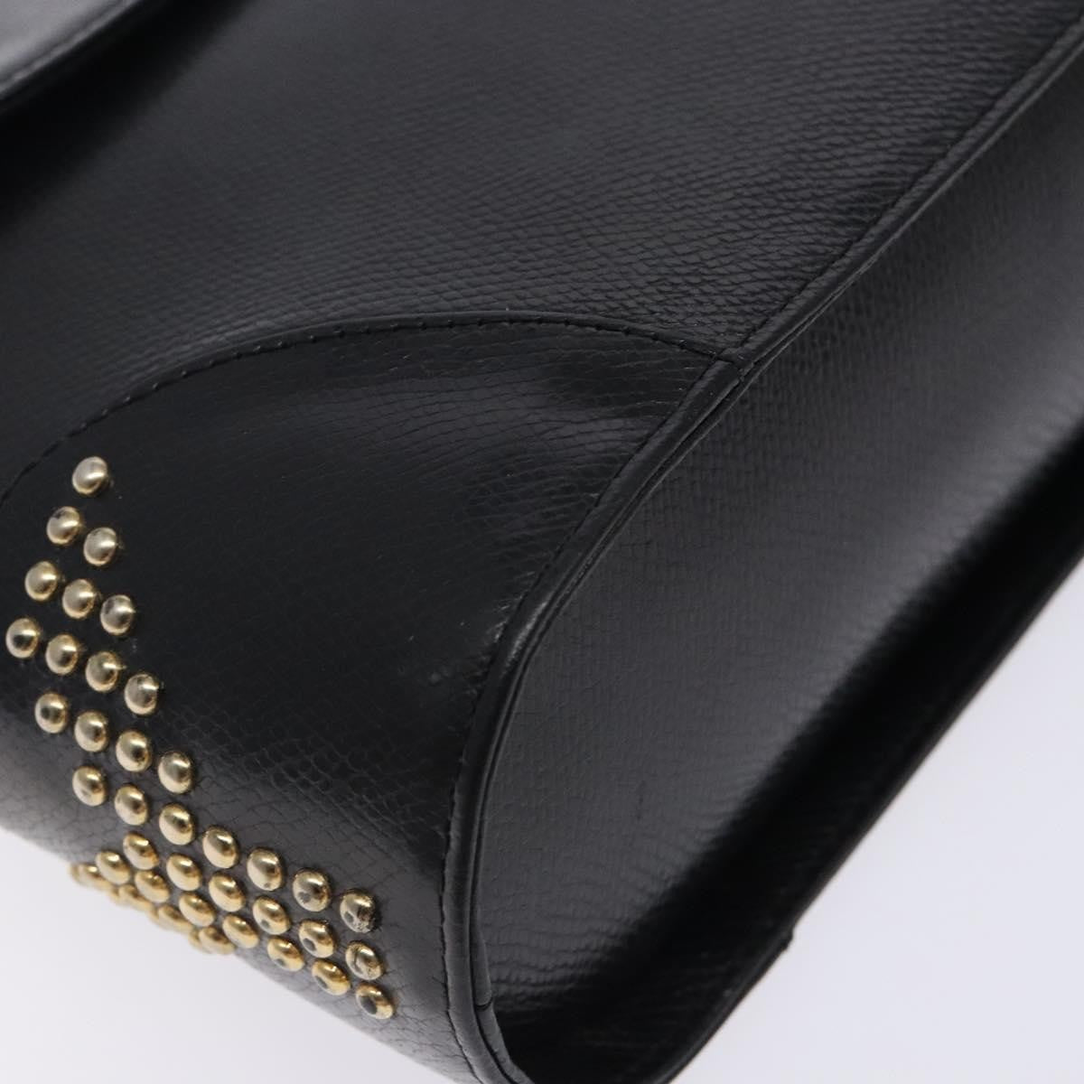 Saint Laurent Vintage Shoulder Bag Leather, BLACK, LEATHER, Shoulder bag