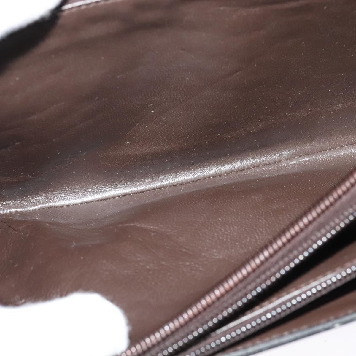 Celine C Sulky Shoulder bag Canvas and Leather, BROWN, CANVAS, Shoulder bag