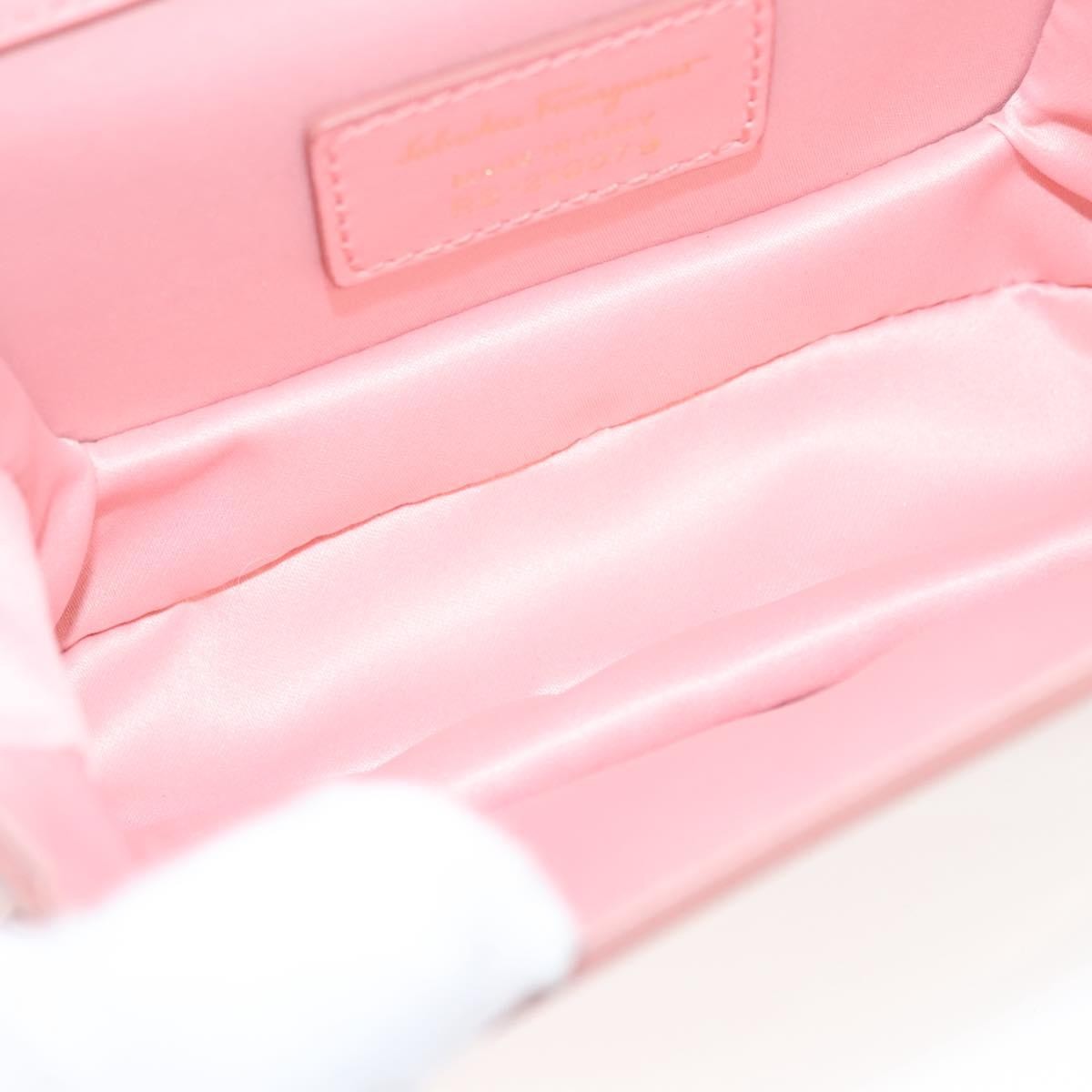 Salvatore Ferragamo Vala Shoulder Bag Patent Leather, PINK, PATENT_LEATHER, Shoulder bag