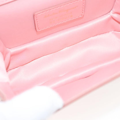 Salvatore Ferragamo Vala Shoulder Bag Patent Leather, PINK, PATENT_LEATHER, Shoulder bag