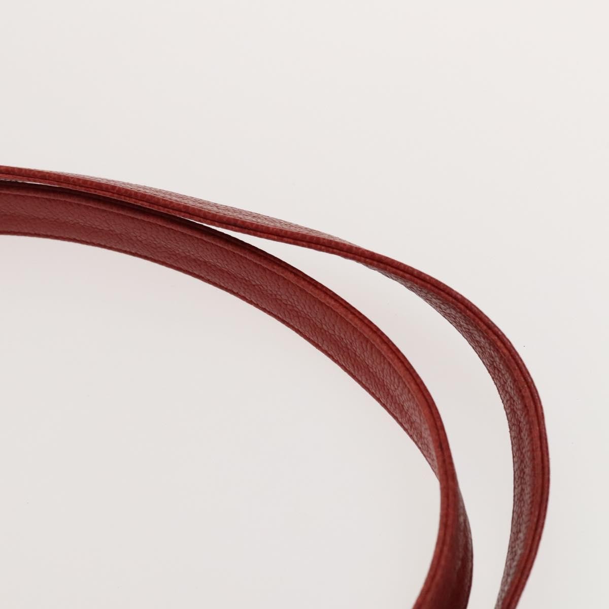 Chanel Triple CC Chain Shoulder Bag Caviar Leather, RED, LEATHER, Shoulder bag