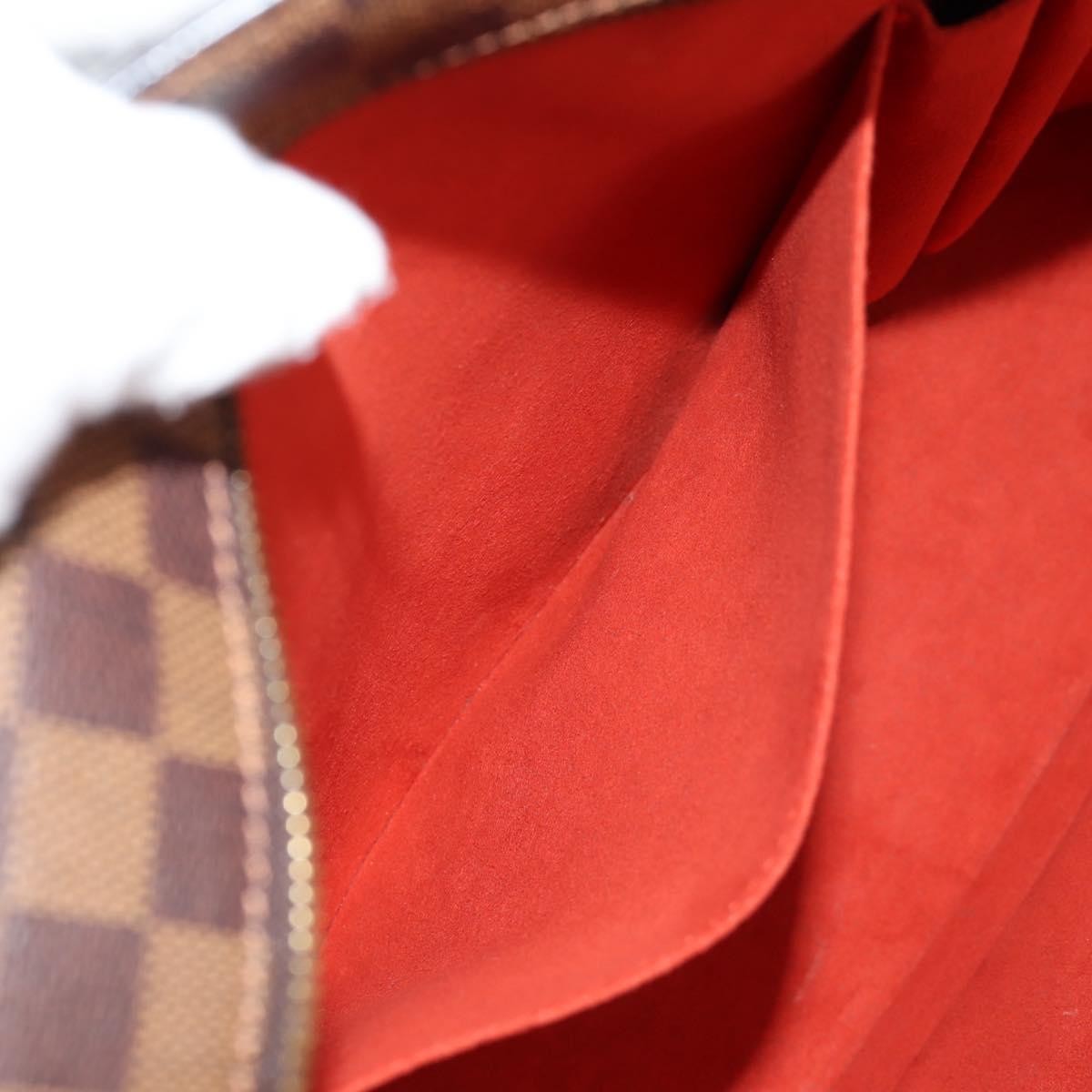 Louis Vuitton Babylone Handbag Damier, BROWN, CANVAS, Shoulder bag