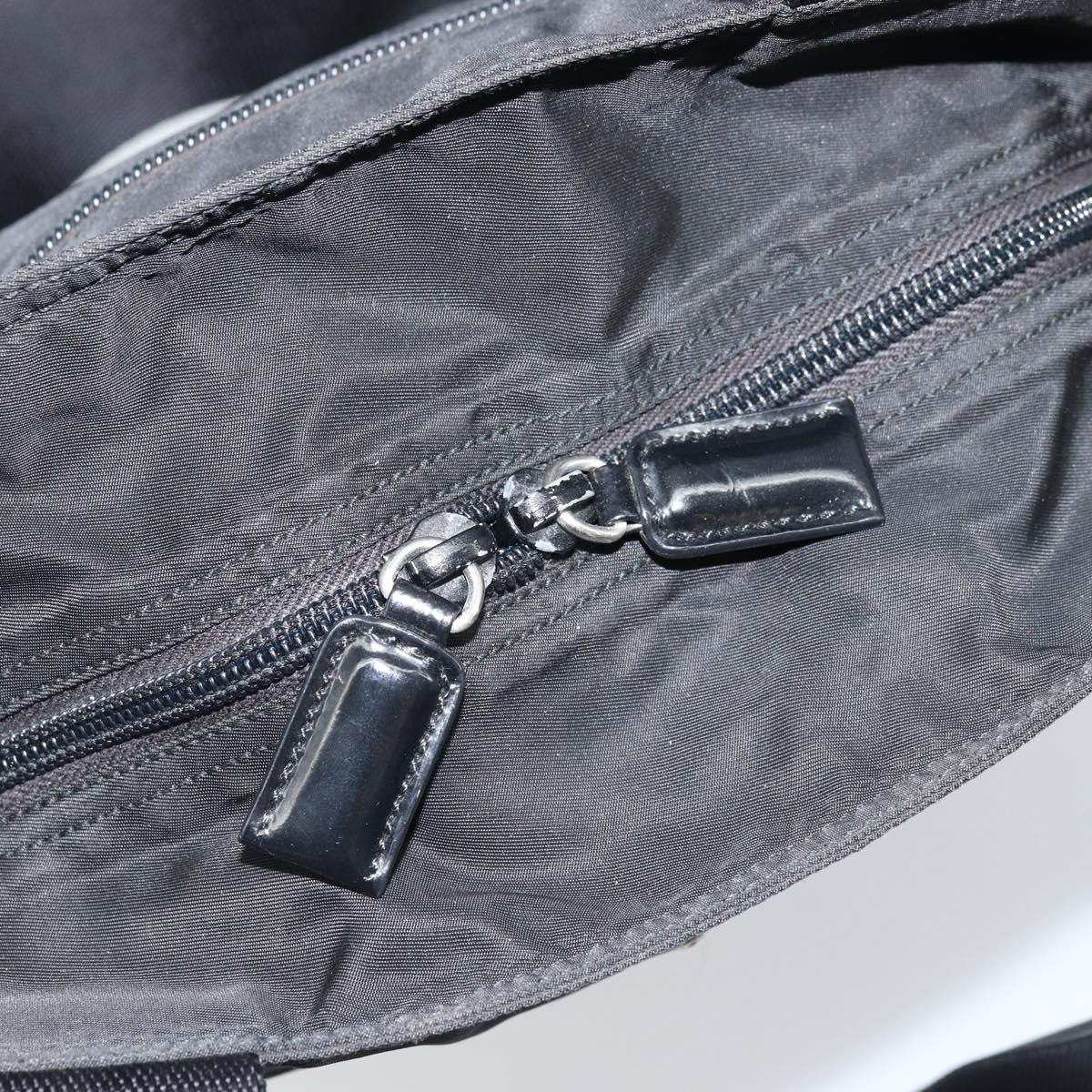 Prada Vintage Zip Tote Tessuto, BLACK, NYLON, Tote bag