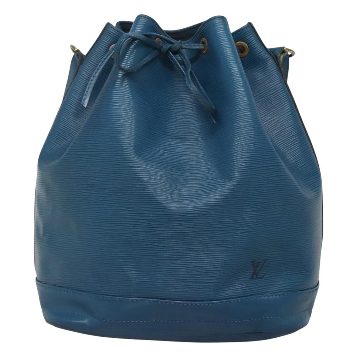 Louis Vuitton Noe Handbag Epi Leather, BLUE, LEATHER, Shoulder bag