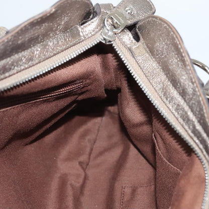 Salvatore Ferragamo Marisa Satchel Leather, GOLD, LEATHER, Handbag