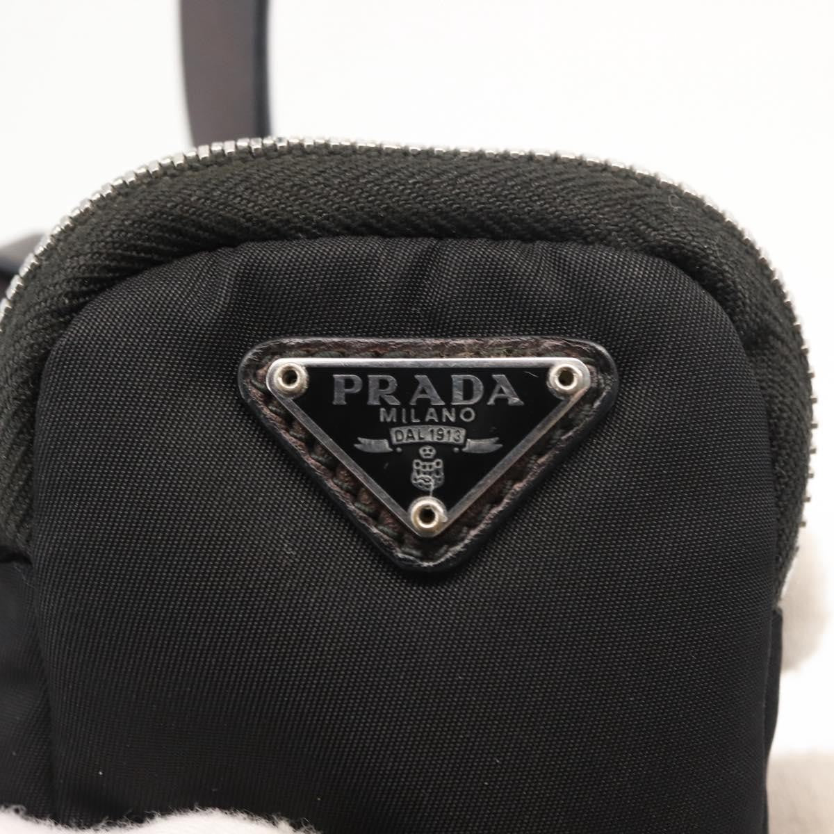 Prada Cargo Phone Holder Crossbody Bag Tessuto, BLACK, NYLON, Crossbody bag