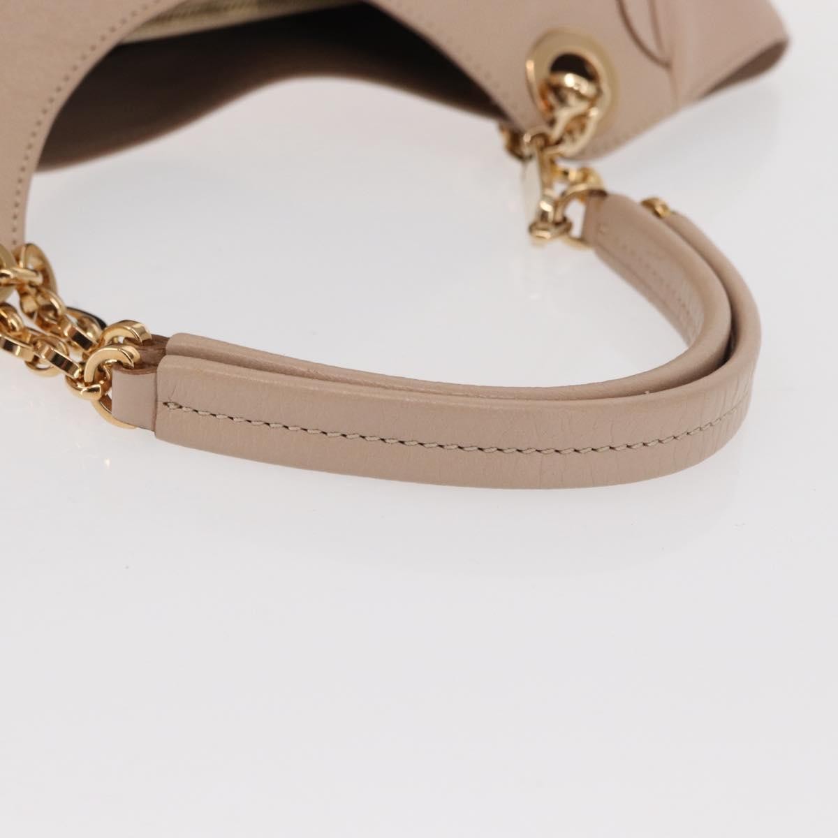 Salvatore Ferragamo Betulla Chain Tote Leather, PINK, LEATHER, Tote bag