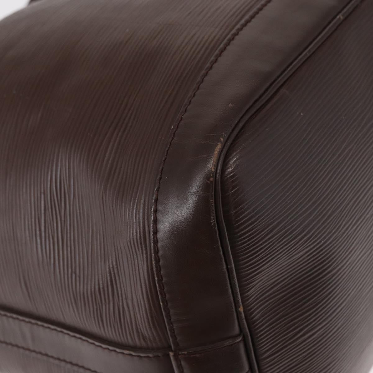 Louis Vuitton Petit Noe Handbag Epi Leather, BROWN, LEATHER, Shoulder bag