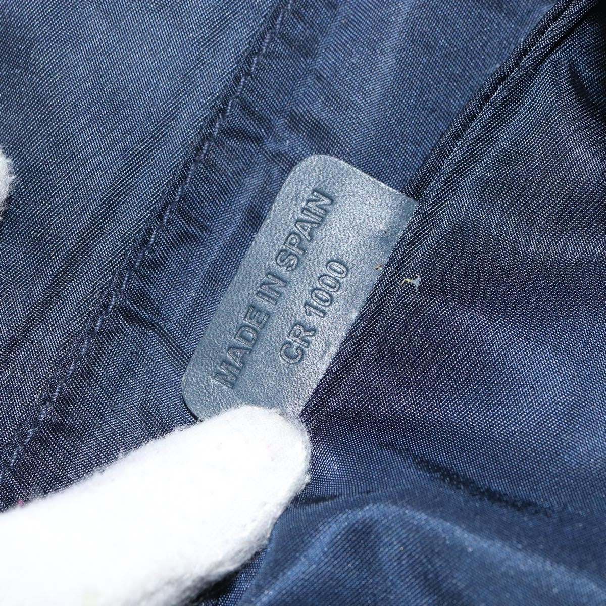 Christian Dior Vintage Saddle Coin Purse Diorissimo Canvas, NAVY, CANVAS, Clutche & pouche