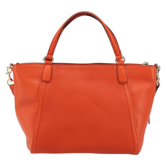 Gucci Soho Convertible Top Handle Bag Leather, ORANGE, LEATHER, Handbag
