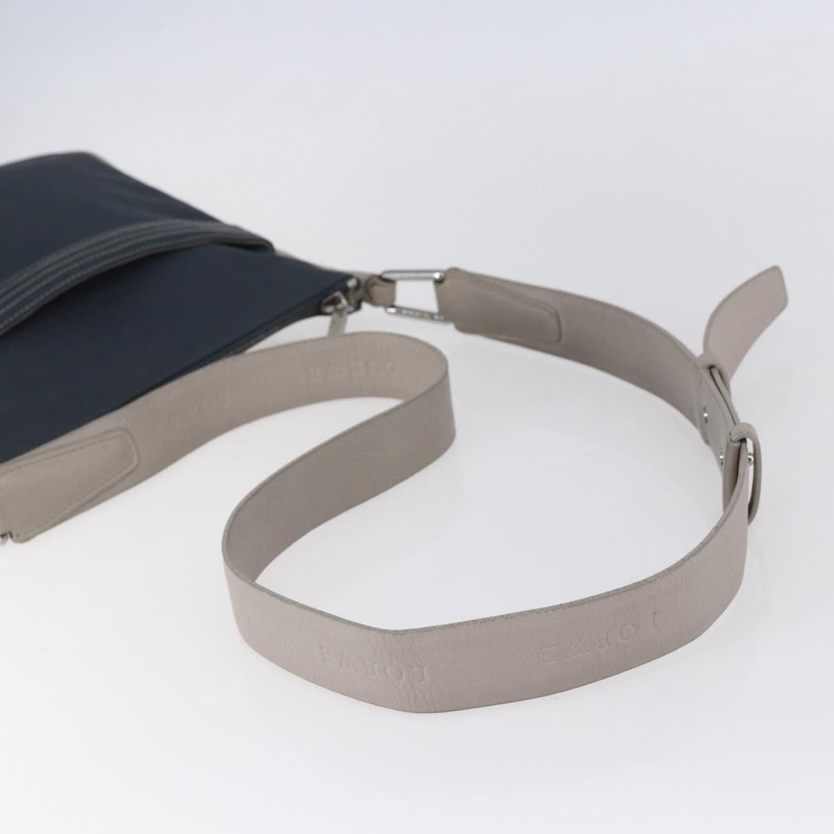 Loewe Anagram Shoulder Bag Canvas, NAVY, PVC, Shoulder bag