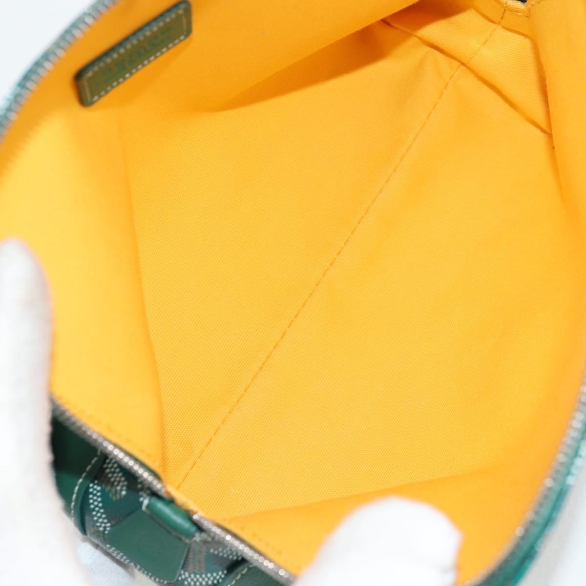 Goyard Vendome cosmetic pouch Canvas, GREEN, CANVAS, Clutche & pouche