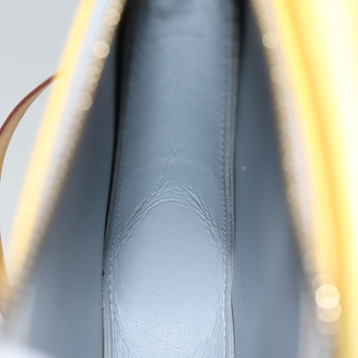 Louis Vuitton Mott Handbag Monogram Vernis, YELLOW, PATENT_LEATHER, Handbag