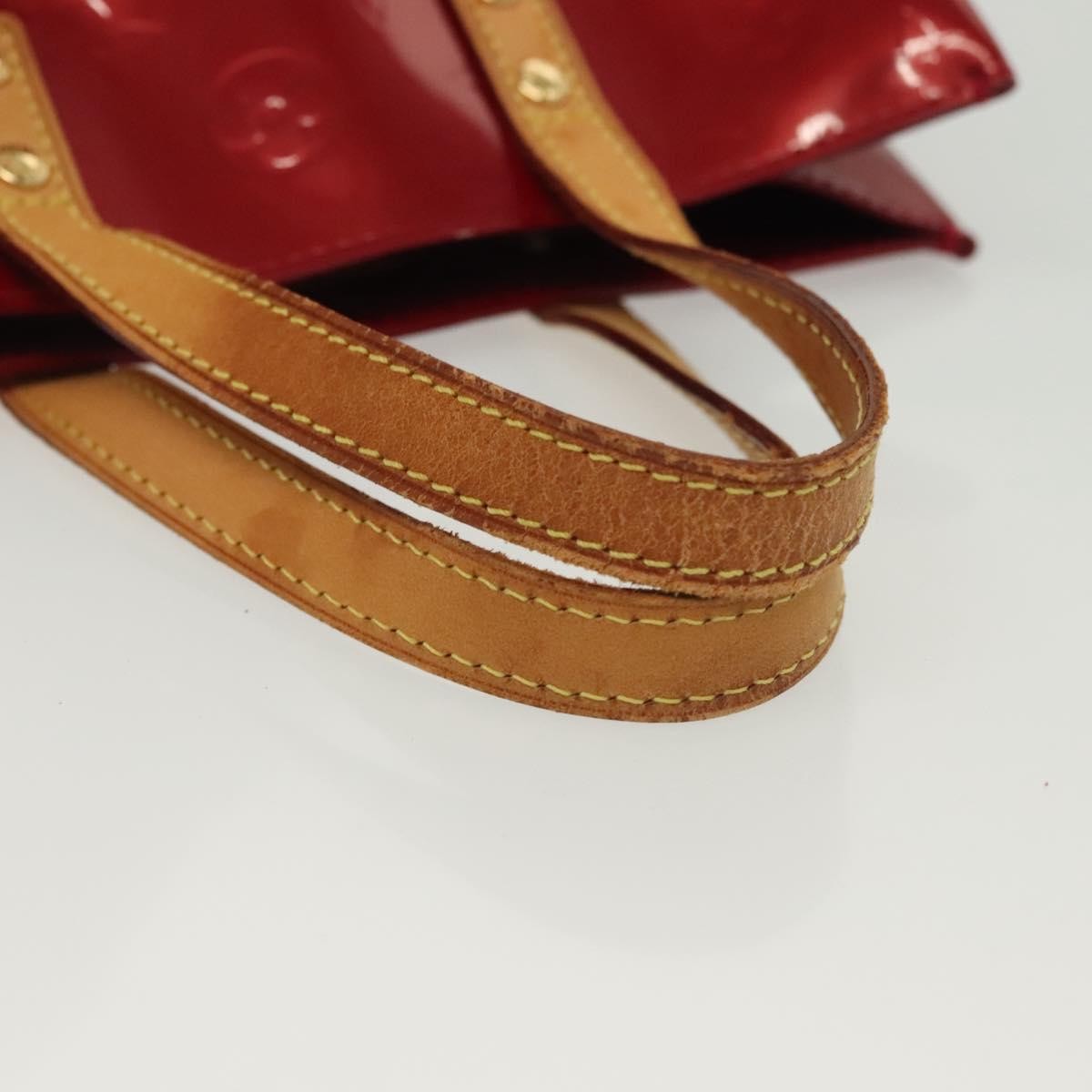 Louis Vuitton Reade Handbag Monogram Vernis, RED, PATENT_LEATHER, Handbag
