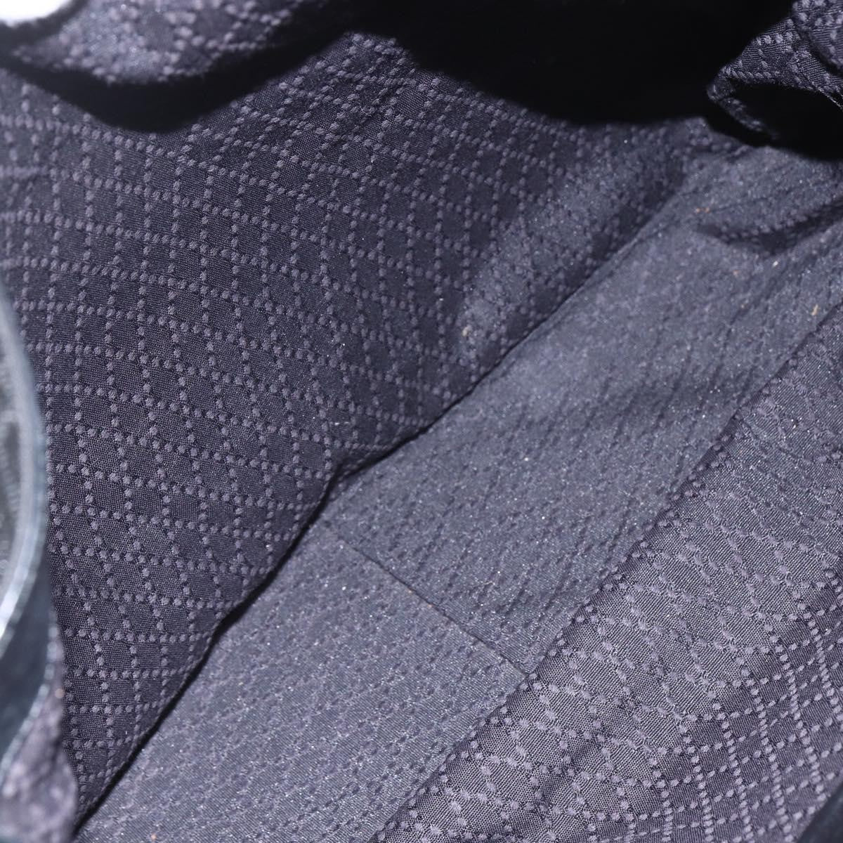 Gucci Vintage Bamboo Shoulder Bag Nylon, BLACK, NYLON, Tote bag