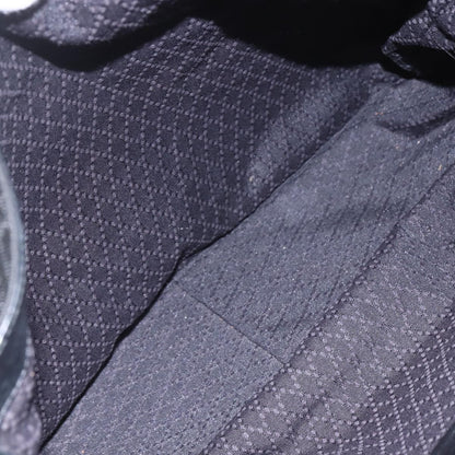 Gucci Vintage Bamboo Shoulder Bag Nylon, BLACK, NYLON, Tote bag