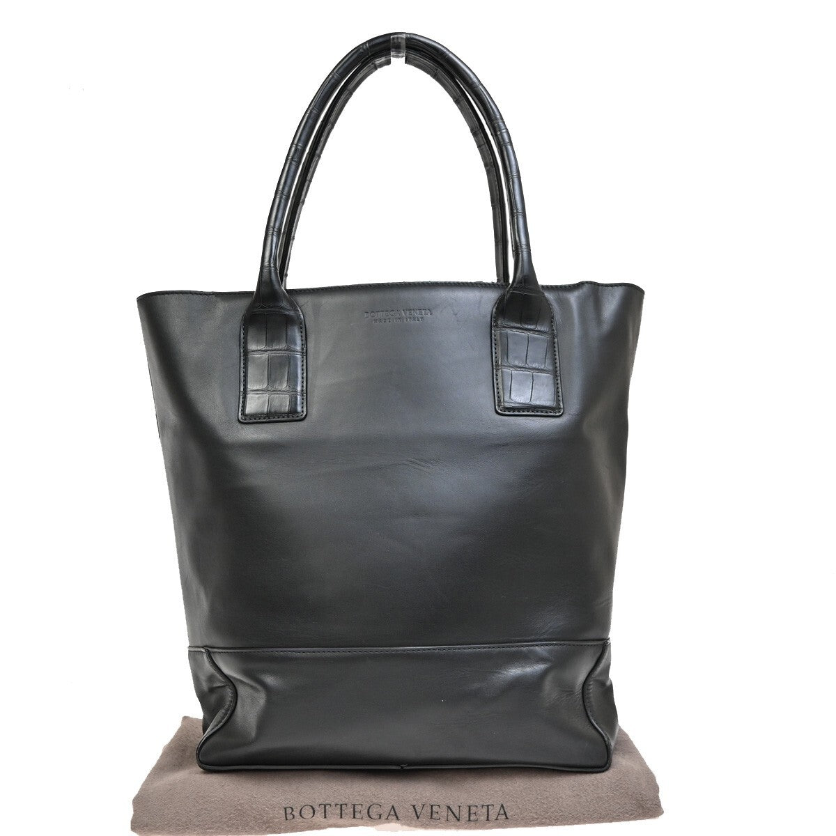 Bottega Veneta Cabat Tote Intrecciato Leather, BLACK, LEATHER, Tote bag