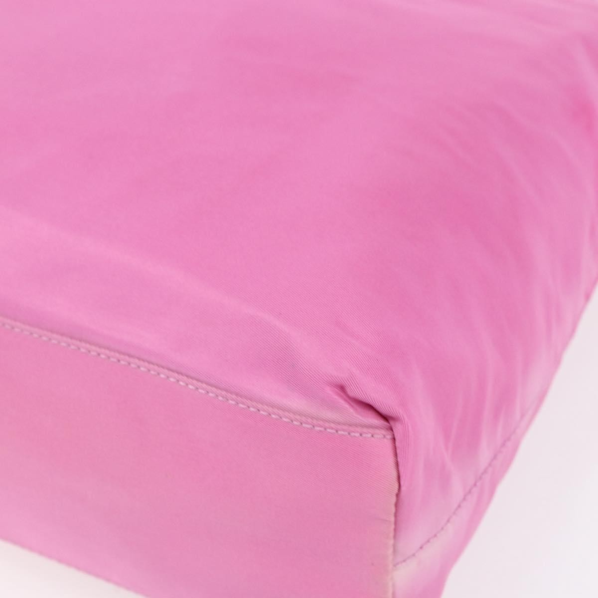 Prada Vintage Zip Tote Tessuto, PINK, NYLON, Tote bag