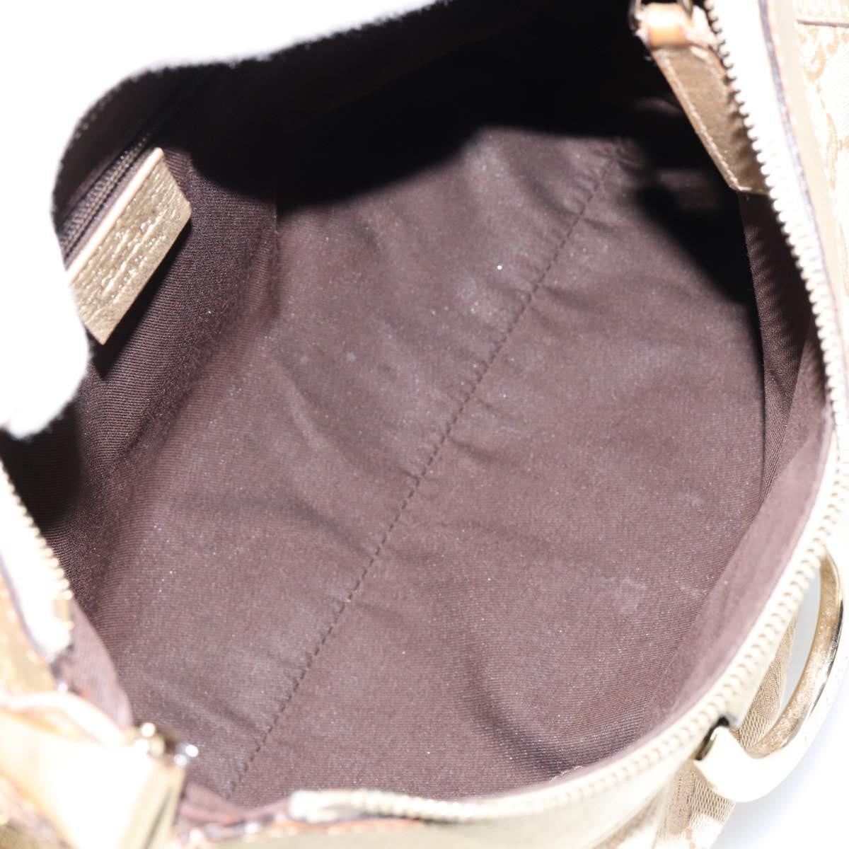 Gucci D Ring Hobo GG Canvas, BEIGE, CANVAS, Handbag