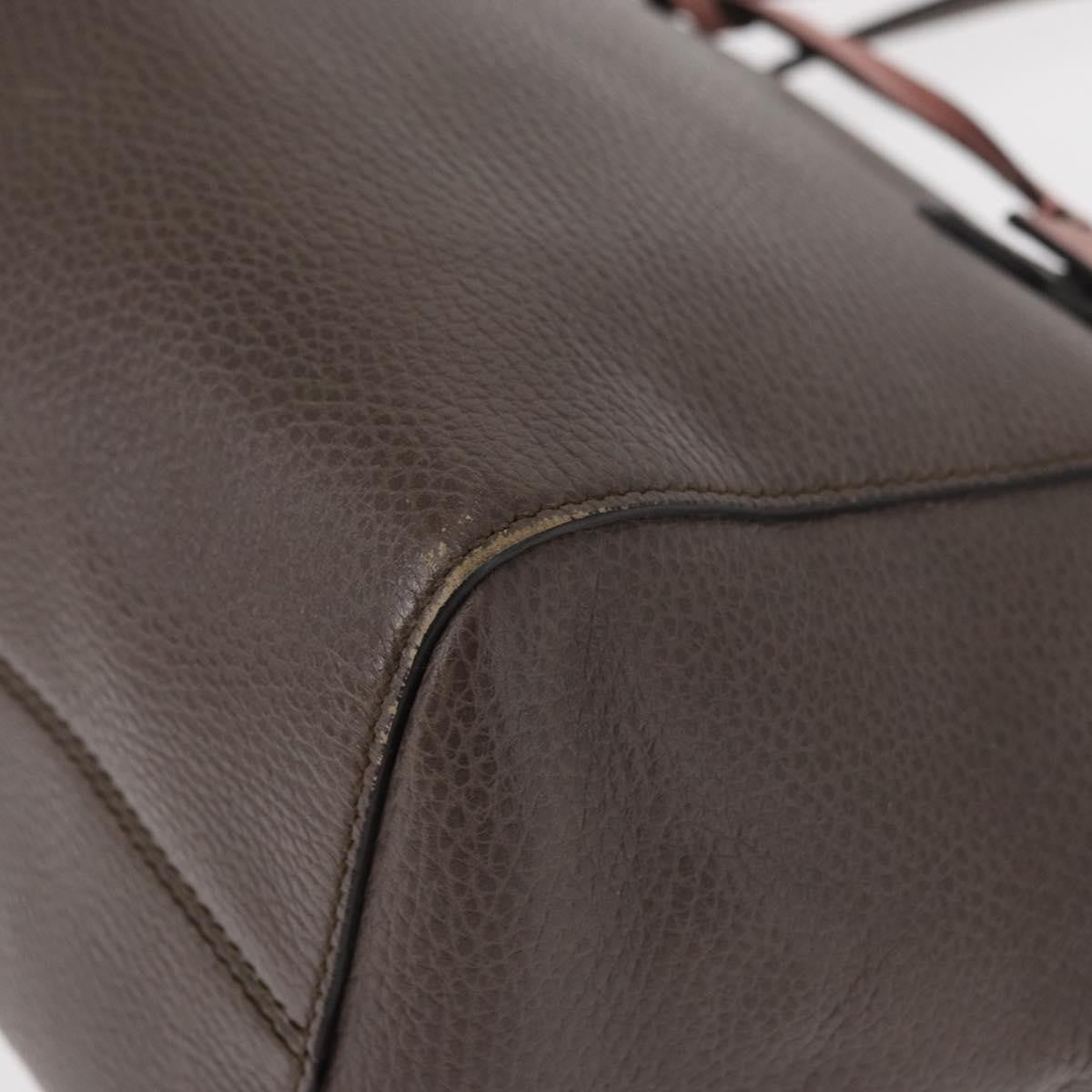 Gucci Swing Tote Leather, GRAY, LEATHER, Tote bag