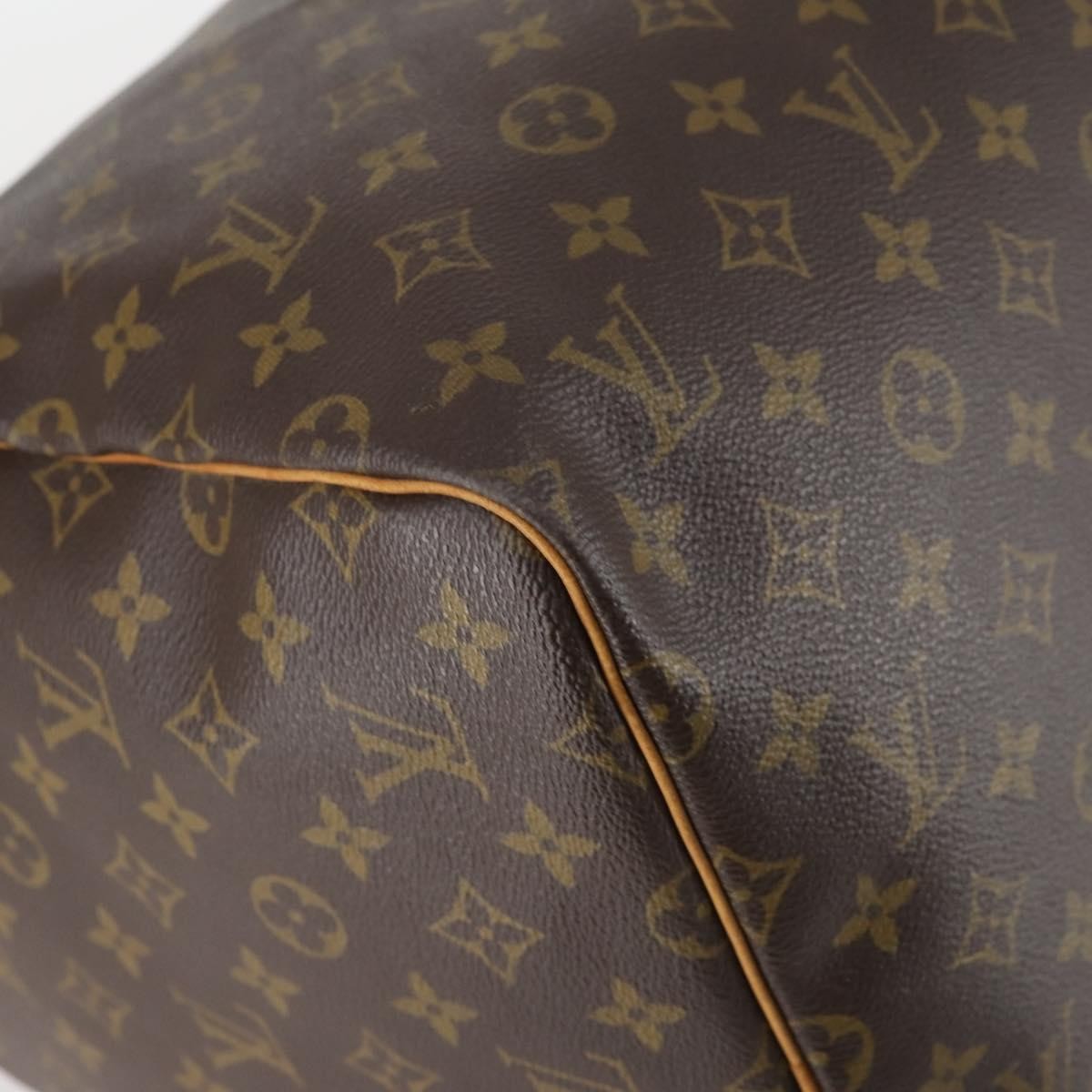 Louis Vuitton Keepall Bandouliere Bag Monogram Canvas, BROWN, CANVAS, Travel bag