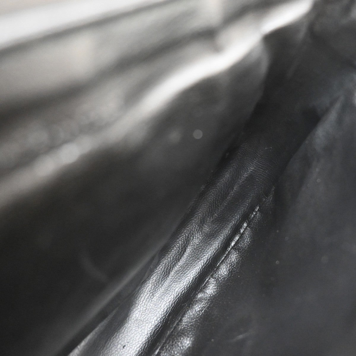 Celine Vintage Shoulder Bag Leather, BLACK, LEATHER, Shoulder bag