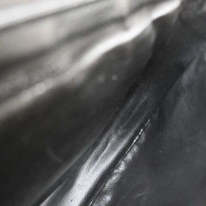 Celine Vintage Shoulder Bag Leather, BLACK, LEATHER, Shoulder bag