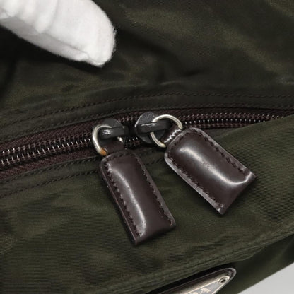 Prada Vintage Convertible Zip Tote Tessuto, KHAKI, NYLON, Tote bag