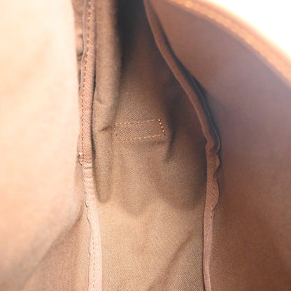 Louis Vuitton Saumur Handbag Monogram Canvas, Brown, Canvas, Shoulder Bag
