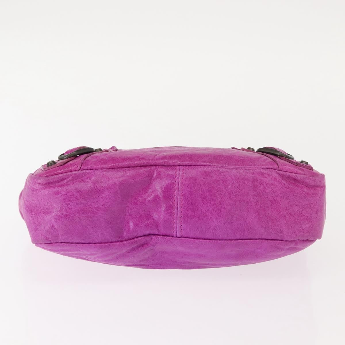 Balenciaga Classic Studs Cosmetic Pouch Leather, PURPLE, LEATHER, Clutche & pouche