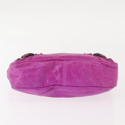 Balenciaga Classic Studs Cosmetic Pouch Leather, PURPLE, LEATHER, Clutche & pouche