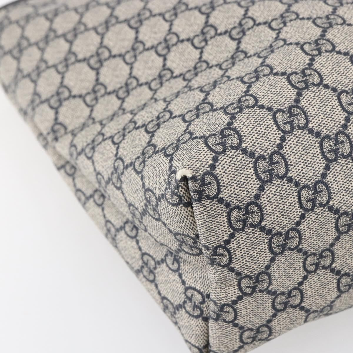 Gucci Open Tote GG Canvas, NAVY, CANVAS, Tote bag