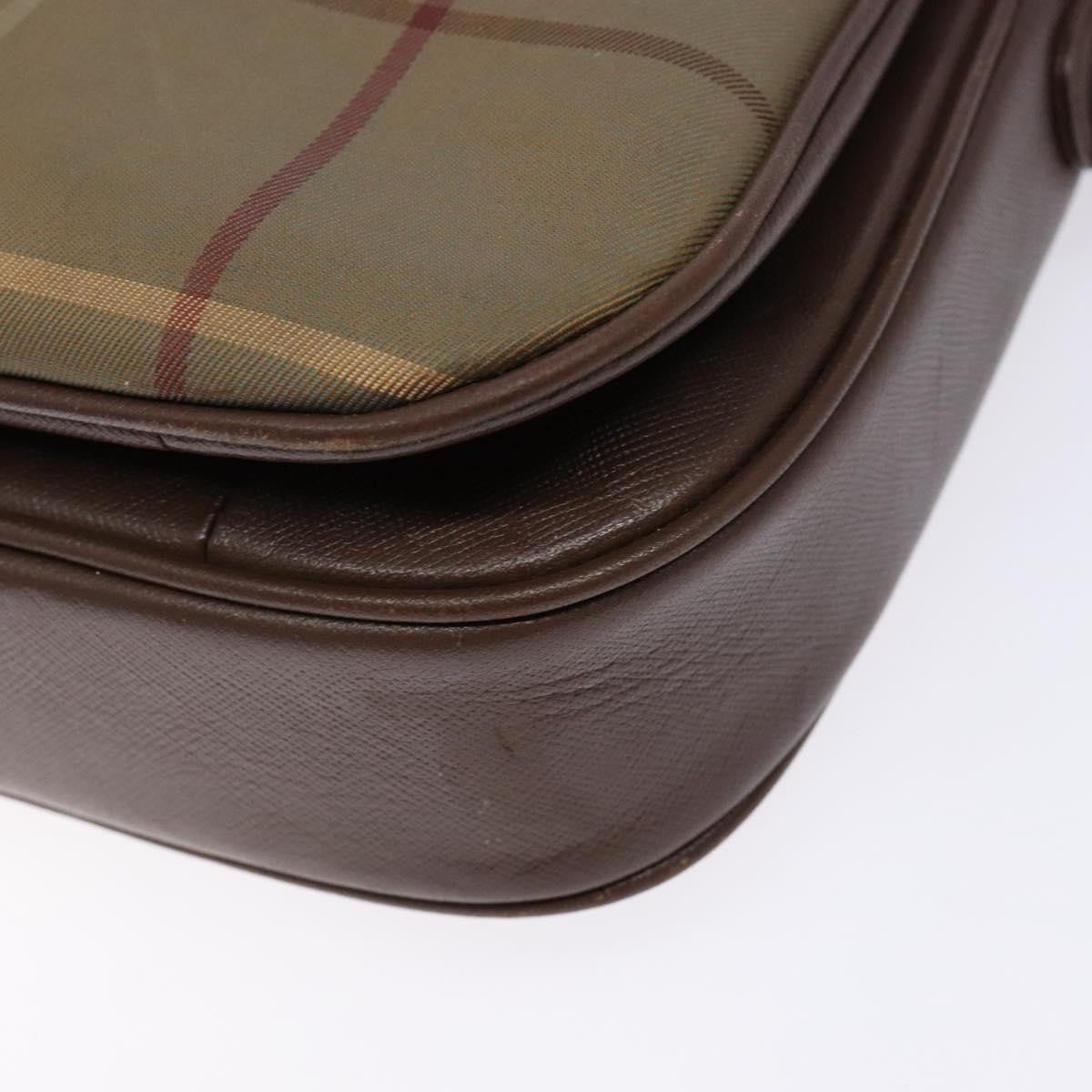 Burberry Nova check Shoulder bag Canvas, BEIGE, CANVAS, Shoulder bag