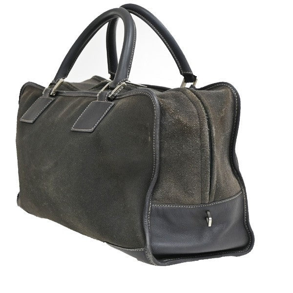 Loewe Amazona Bag Suede, GRAY, SUEDE, Handbag