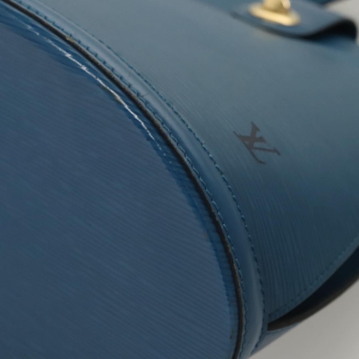 Louis Vuitton Cluny Shoulder Bag Epi Leather, BLUE, LEATHER, Shoulder bag
