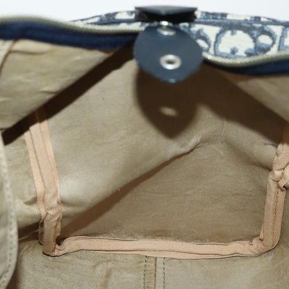Christian Dior Vintage Trotter Boston Bag Canvas, NAVY, CANVAS, Travel bag