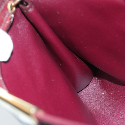 Christian Dior Vintage Trotter Shoulder Bag Nylon, BURGUNDY, NYLON, Shoulder bag