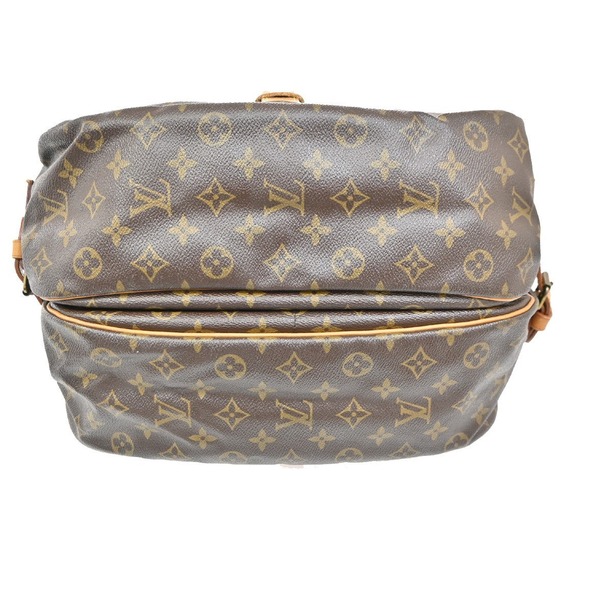 Louis Vuitton Saumur Handbag Monogram Canvas, BROWN, CANVAS, Shoulder bag